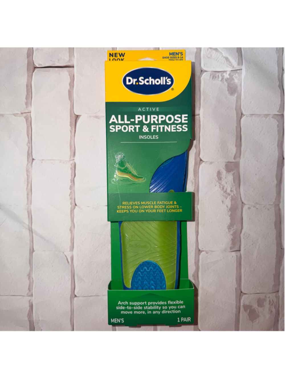 New Dr. Scholls Active All-Purpose Sports & Fitness Shoe Insoles Men Size 8-14